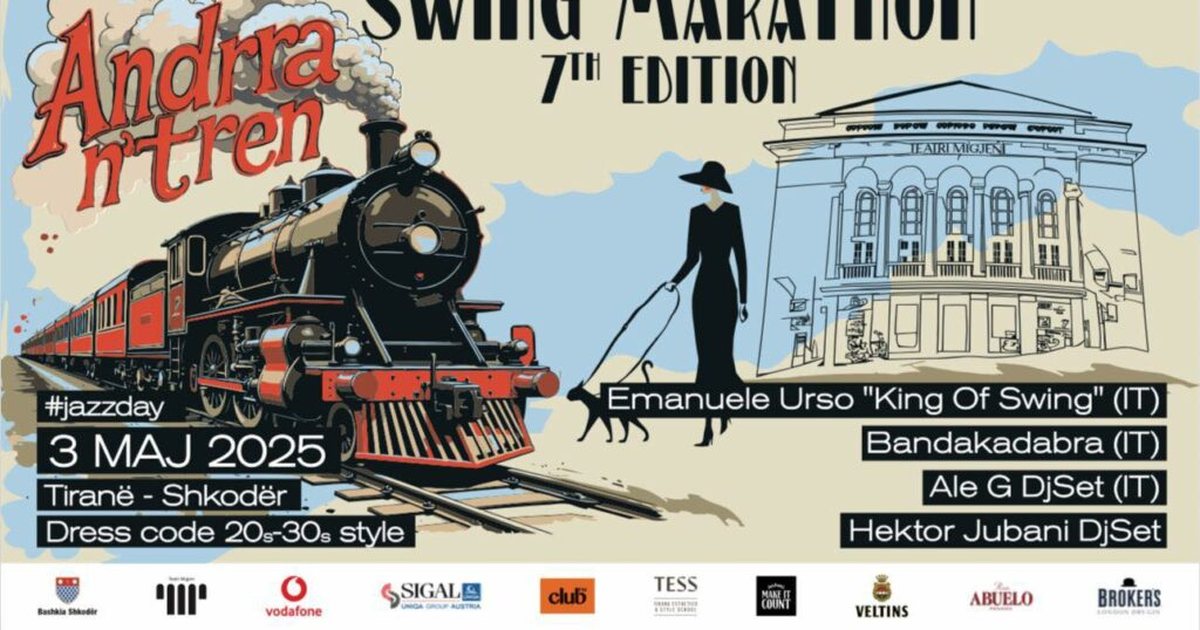  Andrra n Tren  rikthehet në Shkodër  Jazz  stil dhe spektakël në edicionin e 7 të të Swing Marathon