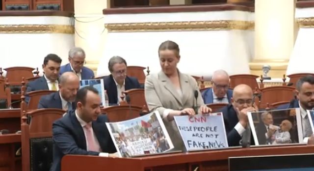 FOTO/ Deputetët e PD tentojnë të "privatizojnë"