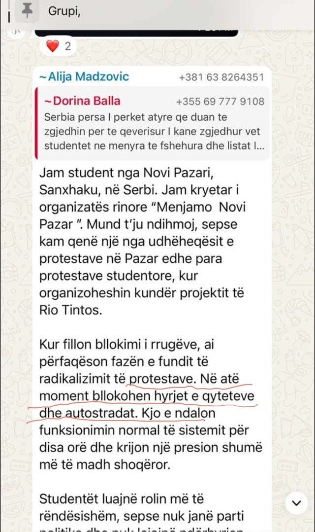 Zbulohet mesazhi/ Nj&euml; student nga Serbia &euml;sht&euml; truri i