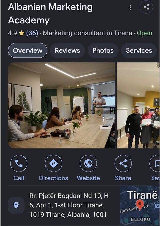 Albanian Marketing Academy, kurse profesionale apo kurse për