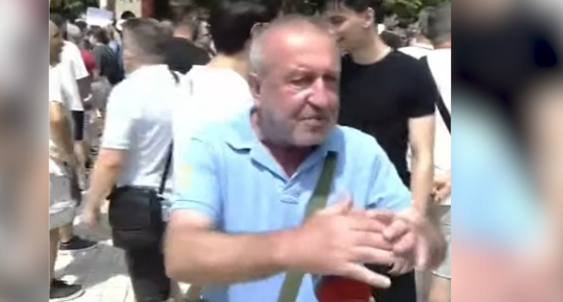 VIDEO/ Perla nga tubimi para Parlamentit, protestuesi &ldquo;zbulon&rdquo;