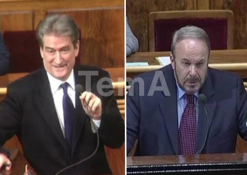 Dossier/ Parlament 2003 - Fatos Nano: Sali, je dhurata ime e